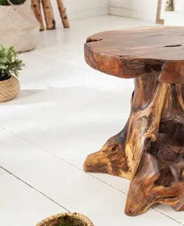 Luxusní a designové příruční stolky Estila Designový odkládací stolek Root 40cm