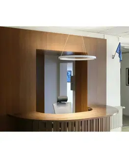 Závěsná kancelářska svítidla BIG WHITE (SLV) ONE CUBE UP/DOWN závěsné svítidlo, 300 cm, 4000 K, DALI 2, Touch, bílá 1007672