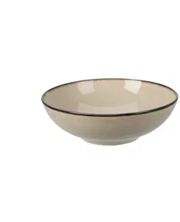Talíře Kameninový hluboký talíř Glaze, pr. 24,5 cm béžová