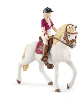 Hračky SCHLEICH - Blondýna Sofia s pohyblivými klouby na koni