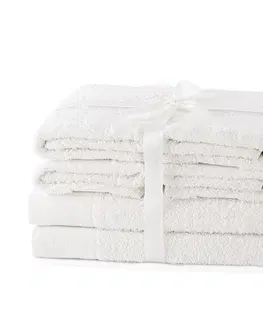 Ručníky Sada ručníků AmeliaHome Amary bílých, velikost 2*70x140+4*50x100