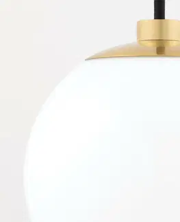 Klasická nástěnná svítidla HUDSON VALLEY nástěnné svítidlo STELLA ocel/sklo staromosaz/bílá E27 1x40W H105101-AGB-CE
