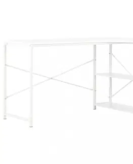 Pracovní stoly Rohový psací stůl 120x72 cm Dekorhome Černá / dub