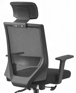Kancelářské křesla Otočná kancelářská židle HC-1021 BLACK MESH