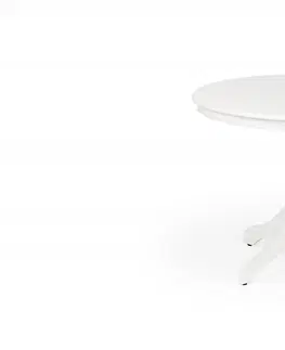 Jídelní stoly HALMAR Kulatý jídelní stůl Gloster bílý