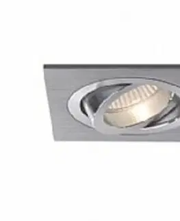 Bodovky do podhledu na 230V BPM Vestavné svítidlo Aluminio Plata, kartáčovaný hliník 2x50W, 230V 155 3012GU