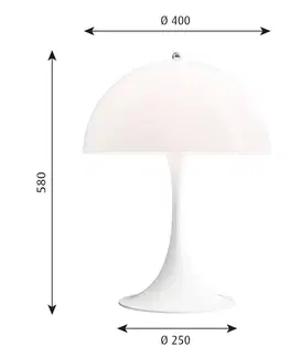 Stolní lampy Louis Poulsen Louis Poulsen Panthella Mini stolní lampa bílá