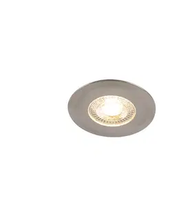 Podhledove svetlo Vestavné bodové svítidlo stříbrné včetně LED 3-stupňově stmívatelné - Ulo