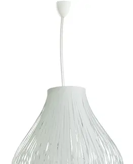 Luxusní designové závěsné lampy Estila Závěsná lampa OVAL BLANCA
