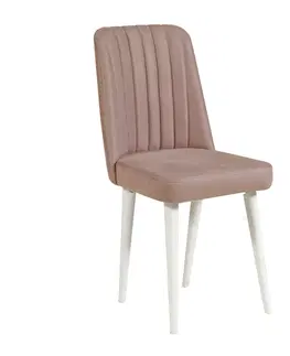 Kuchyňské a jídelní židle Jídelní židle VINA bílá béžová