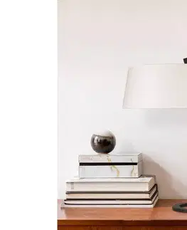 Stolní lampy Sofahouse 28837 Designová stolní lampa Kaavia 55 cm bílá / černá
