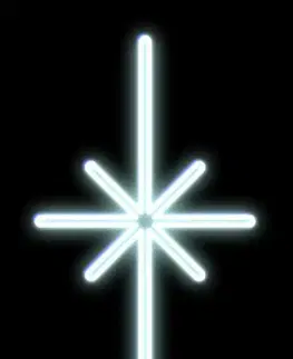 LED venkovní PROFI motivy DecoLED LED světelný motiv hvězda polaris, závěsná,38 x 65 cm, ledově bílá