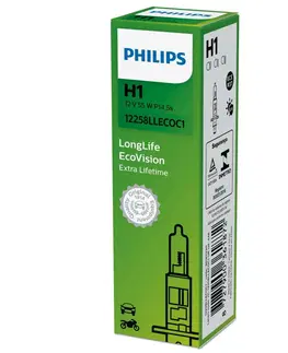 Autožárovky Philips H1 12V 55W P14,5s LongLife EcoVision 1ks 12258LLECOC1