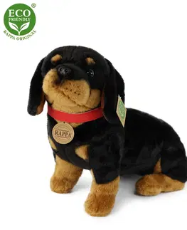 Hračky RAPPA - Plyšový pes jezevčík 30 cm ECO-FRIENDLY