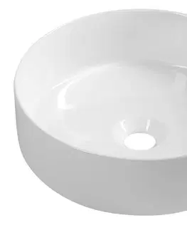 Umyvadla ISVEA INFINITY ROUND keramické umyvadlo na desku, průměr 36cm, bílá 10NF65036