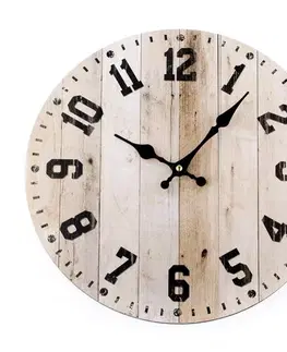 Hodiny Nástěnné hodiny Woody, 34 cm