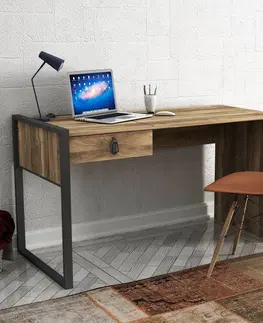 Kancelářské a psací stoly Psací stůl LOST ořech