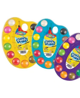 Hračky PATIO - Colorino vodové barvy s malířskou paletou 12 barev