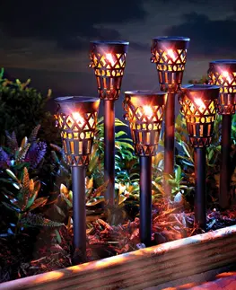 Svíčky a světelné dekorace 6 solárních luceren Marrakéš