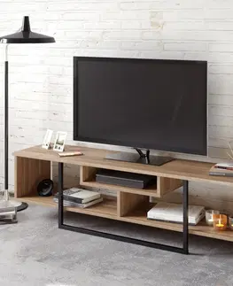 TV stolky Kalune Design TV stolek ASAL 150 cm dub/černý