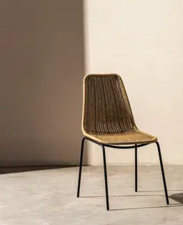Zahradní židle a křesla Hector Židle ELISSE přírodní/černá