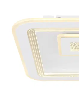 Stropní svítidla Globo Stropní svítidlo LED Valeria, funkce CCT, čtvercový tvar