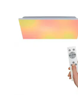 LED stropní svítidla LEUCHTEN DIREKT is JUST LIGHT LED panel svítidlo, 45x45cm, RGB + CCT nastavení teploty barvy, stmívatelné RGB+2700-5000K