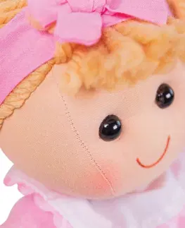 Panenky Bigjigs Toys Látková panenka KELLY 34 cm růžová