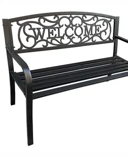 Zahradní lavice Ak furniture Zahradní lavička IRYS černá