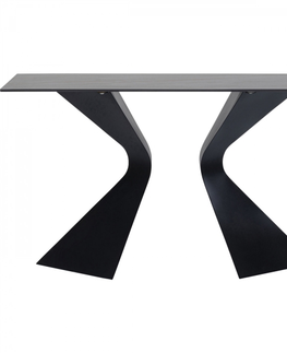 Toaletní/konzolové stolky KARE Design Toaletní stolek Gloria - černý, keramický, 140x81cm