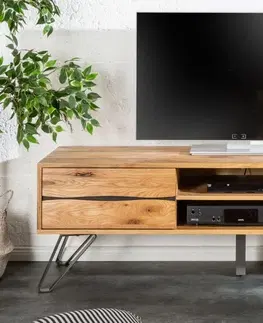 TV stolky LuxD Designový TV stolek Fringe, 160 cm, divoký dub