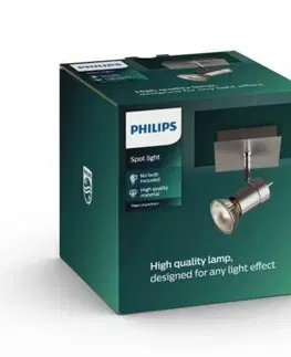 Klasická bodová svítidla Philips TITAN SVÍTIDLO BODOVÉ GU10 max. 50W 230V, hliník