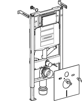 Záchody Geberit Duofix modul pro WC, 112cm, pro odsávání zápachu s odvodem vzduchu, UP320  111.367.00.5 111.367.00.5