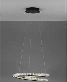 Designová závěsná svítidla NOVA LUCE závěsné svítidlo GINEVRA černý hliník a akryl LED 45W 230V 3000K IP20 stmívatelné 9748165