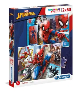 Hračky puzzle CLEMENTONI - Puzzle 2x60 Spiderman