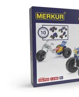 Hračky stavebnice MERKUR - 1.1 Stavebnice vozidel, 256 dílků, 10 modelů