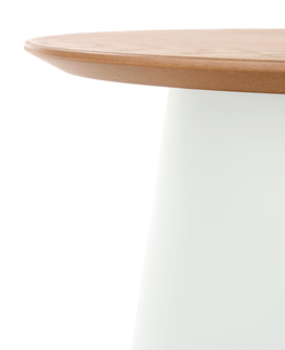 Konferenční stolky Odkládací stolek ANILKA-S, přírodní/bílá