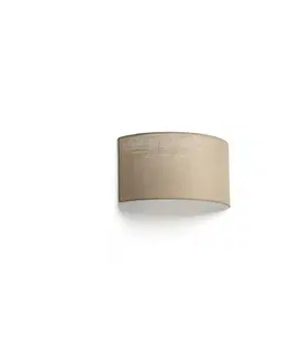 Moderní nástěnná svítidla FARO OTTON R nástěnné svítidlo kulaté 2x žárovka, juta