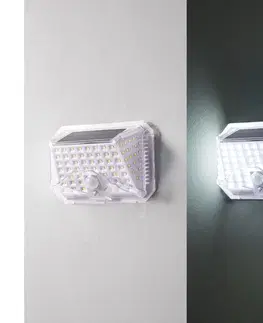 Svítidla Brilagi Brilagi-LED Solární nástěnné svítidlo se senzorem WALLIE LED/4W/5,5V stříbrná 