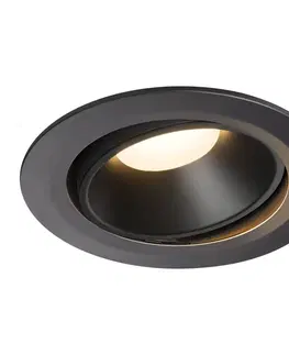LED podhledová svítidla SLV BIG WHITE NUMINOS MOVE DL XL vnitřní LED zápustné stropní svítidlo černá/černá 3000 K 40° otočné a výkyvné 1003724