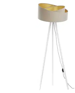 Lampy  Stojací lampa GALAXY 1xE27/60W/230V béžová/bílá 