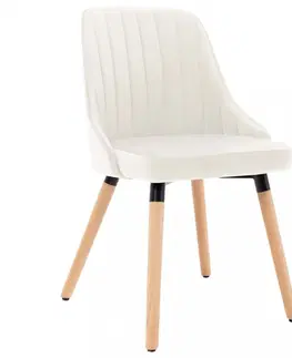 Židle Jídelní židle 2 ks samet / buk Dekorhome Tmavě zelená