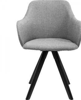 Jídelní židle KARE Design Otáčecí křeslo Madame - šedé