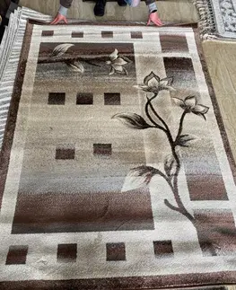 Moderní koberce Kvalitný koberec do obývačky s motívom kvetov Šířka: 200 cm | Délka: 290 cm