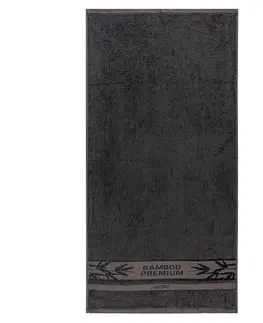 Ručníky 4Home Bamboo Premium ručník tmavě šedá, 50 x 100 cm, sada 2 ks