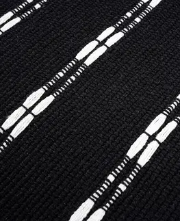 Koberce a koberečky Koberec prošívaná černá, 120 x 180 cm