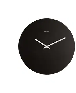 Hodiny Karlsson 5922BK designové nástěnné hodiny 31 cm