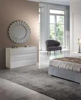 Luxusní a stylové postele Estila Luxusní čalouněná postel Melisa s čelem s chesterfield prošíváním 150-180cm