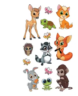 Doplňky pro děti 3D Samolepky Animals, 8 x 14 cm