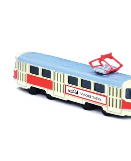Hračky RAPPA - Kovová retro tramvaj 16 cm VYSOKÉ TATRY